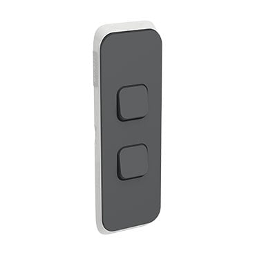 Light switch architrave iconic white 2 gang plate and mechs supply and replace - Image 2