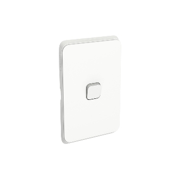 Light switch iconic white 1 gang plate and mechs supply and replace