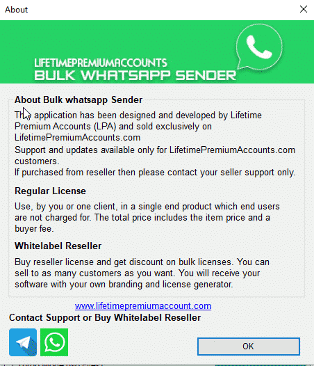 Lifetime Whatsapp Bulk Sender