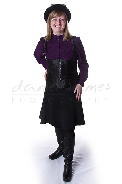 steampunk engagement photo shoot