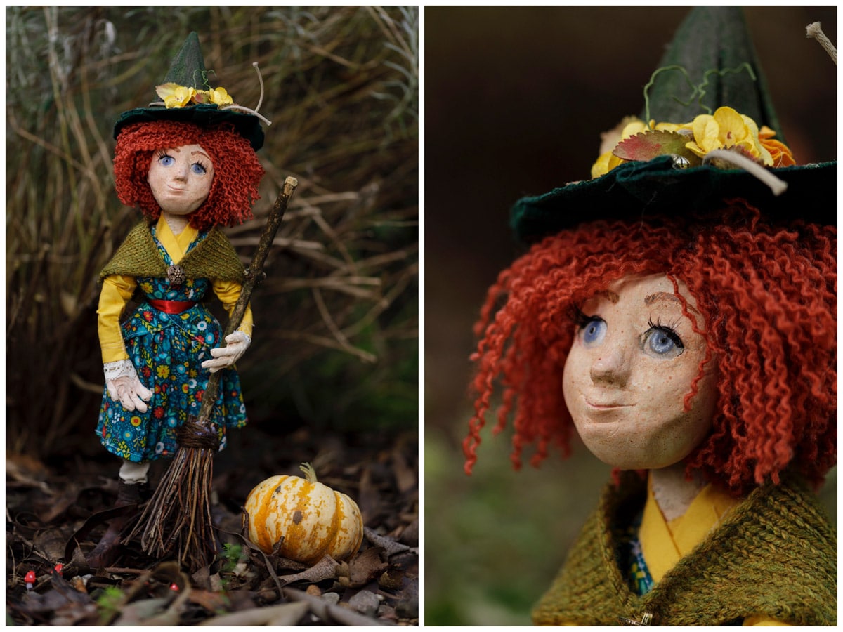witch puppet artdoll product photography