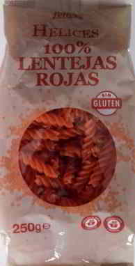 helices lentejas rojas
