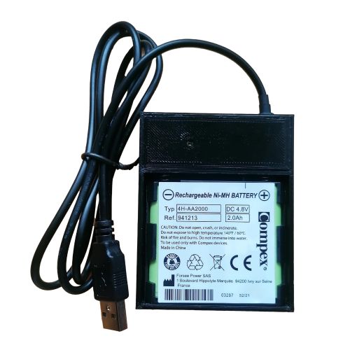 Cargador externo de batería compex