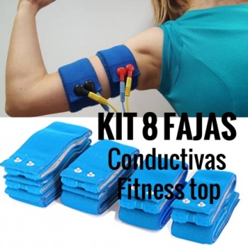 Kit 8 bandas conductivas elasticas Fitness Top piernas completas - Imagen 3