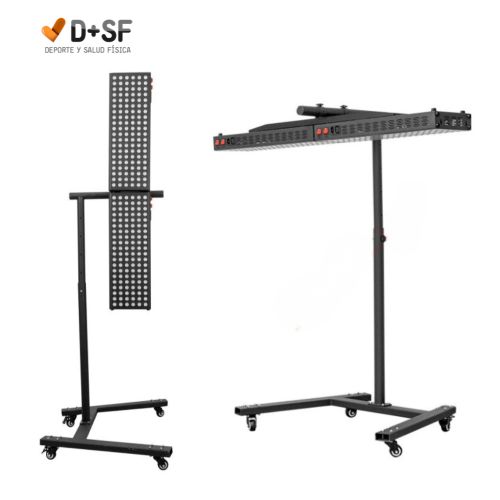 soporte metálico tanto vertical como horizontal con ruedas para lamparas