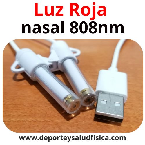 terapia luz roja para la nariz de 808nm USB