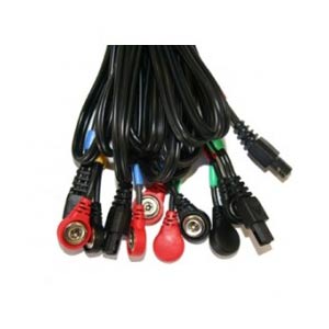 Juego Compex 4 cables - Conexion snap 6P