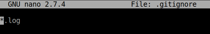 25 editing gitignore file in Nano
