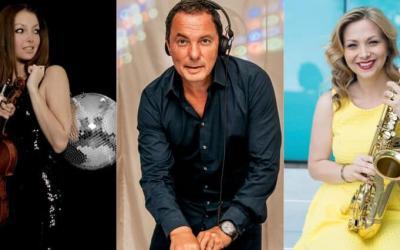 Live-Musik mit Saxophon, Violine und einem Profi-DJ aus München