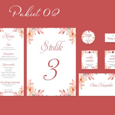Pakiet_02_bordowe_zaproszenie_ślubne_kwiaty_kwiatowe