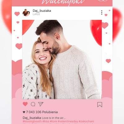 Ramka_społecznościowa_Ramka_instagram_walentynki_akcesoria_druk24h.pl