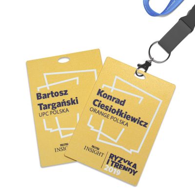 Identyfikator_Indentyfikator prostokątny zolty_personalizowany_druk24h