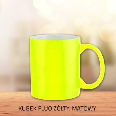 fluo żółty, matowy