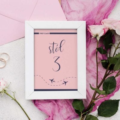 Numerek_na_stół_Lotniczy_bilet_dodatki_wesele_druk24h