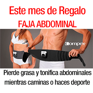 faja de regalo con compex mi fitness  faja abdominal Slimform plus compex