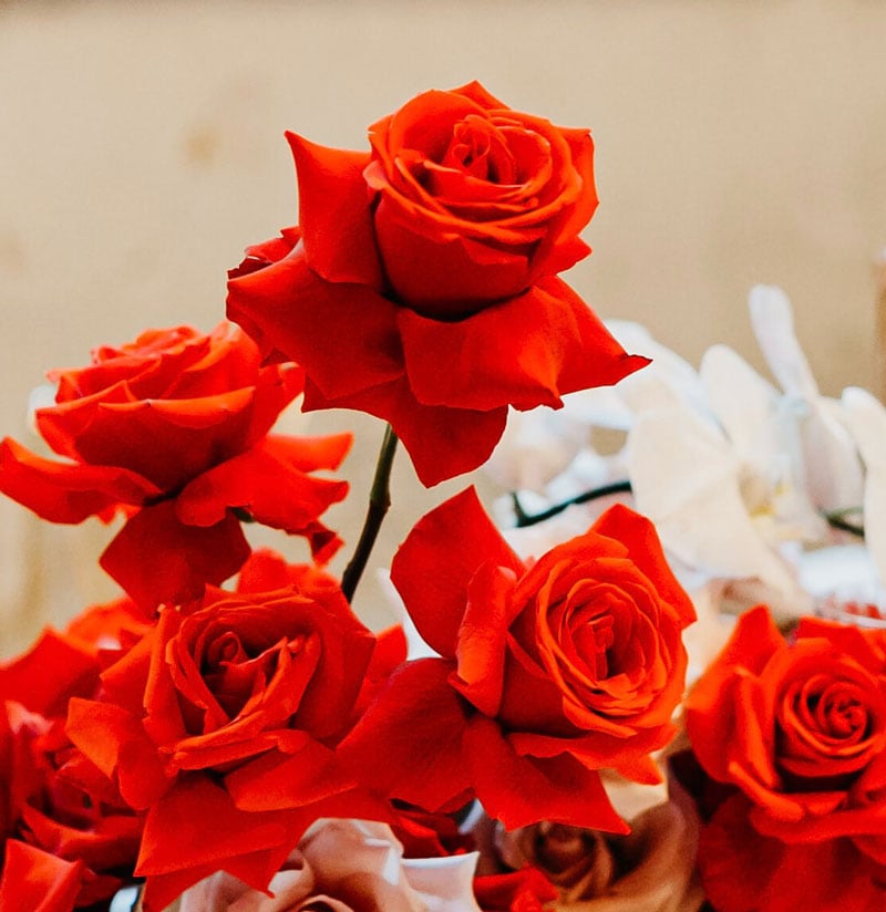 Red Romance Vase Arrangement