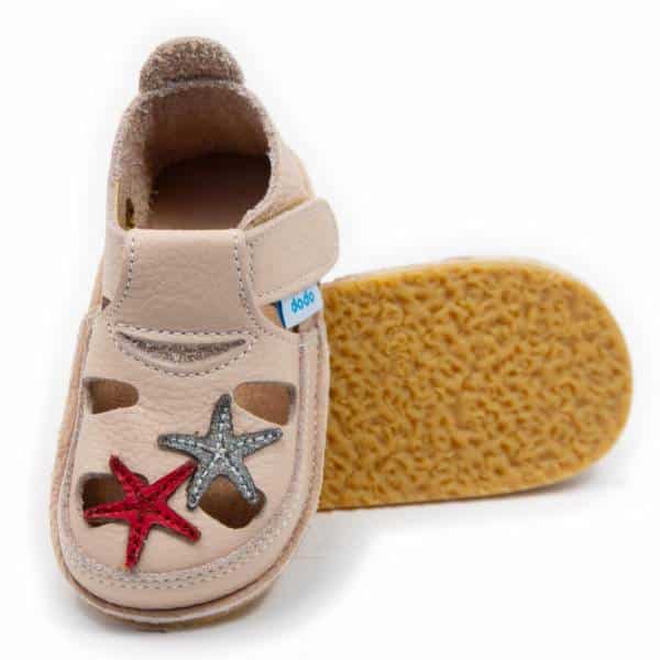 Dodo Sandals - Red Starfish / Cream