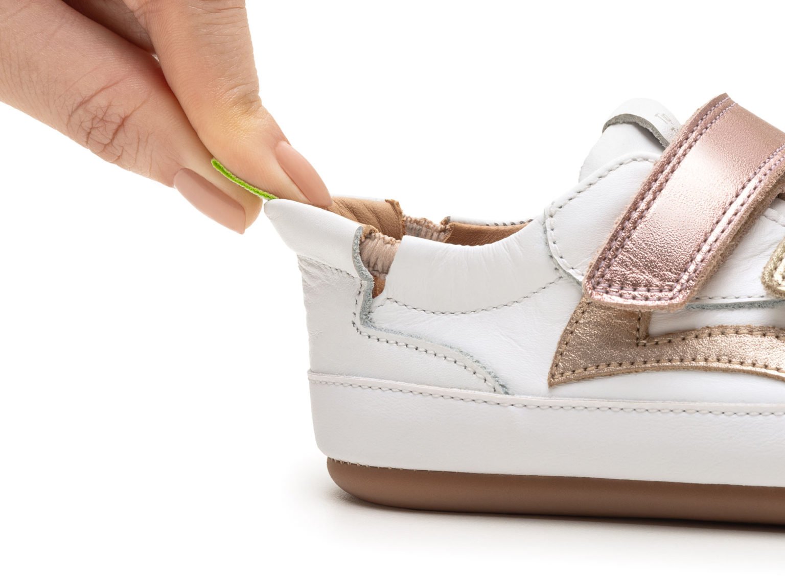 Tip Toey Joey - Bossy Landy - White / Champagne and Rose Gold - Image 4