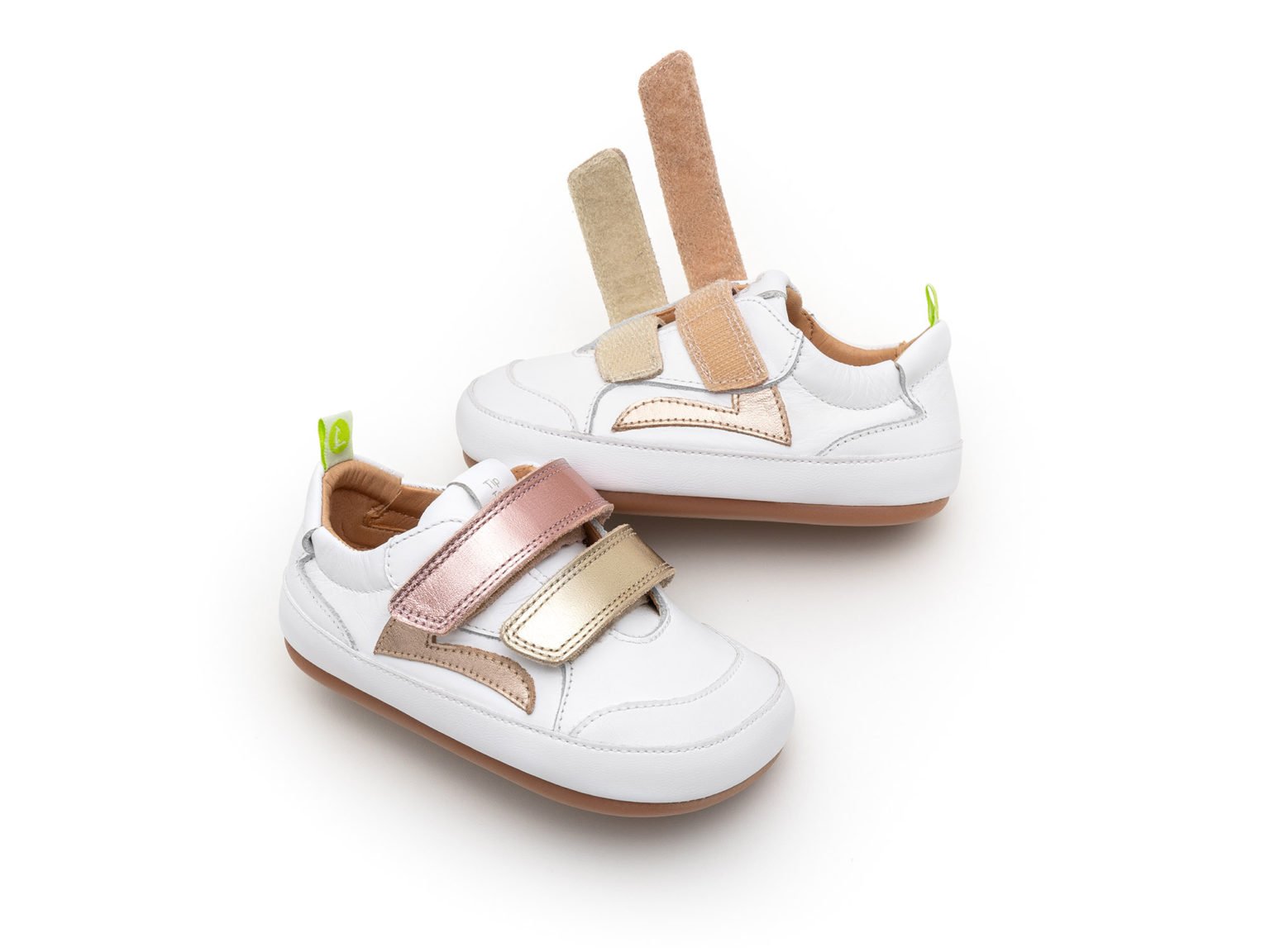 Tip Toey Joey - Bossy Landy - White / Champagne and Rose Gold - Image 2
