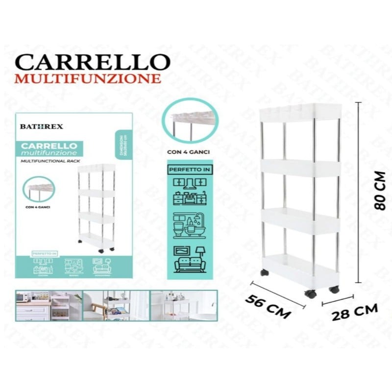 CARRELLO MULTIFUNZIONE 56X29X80H