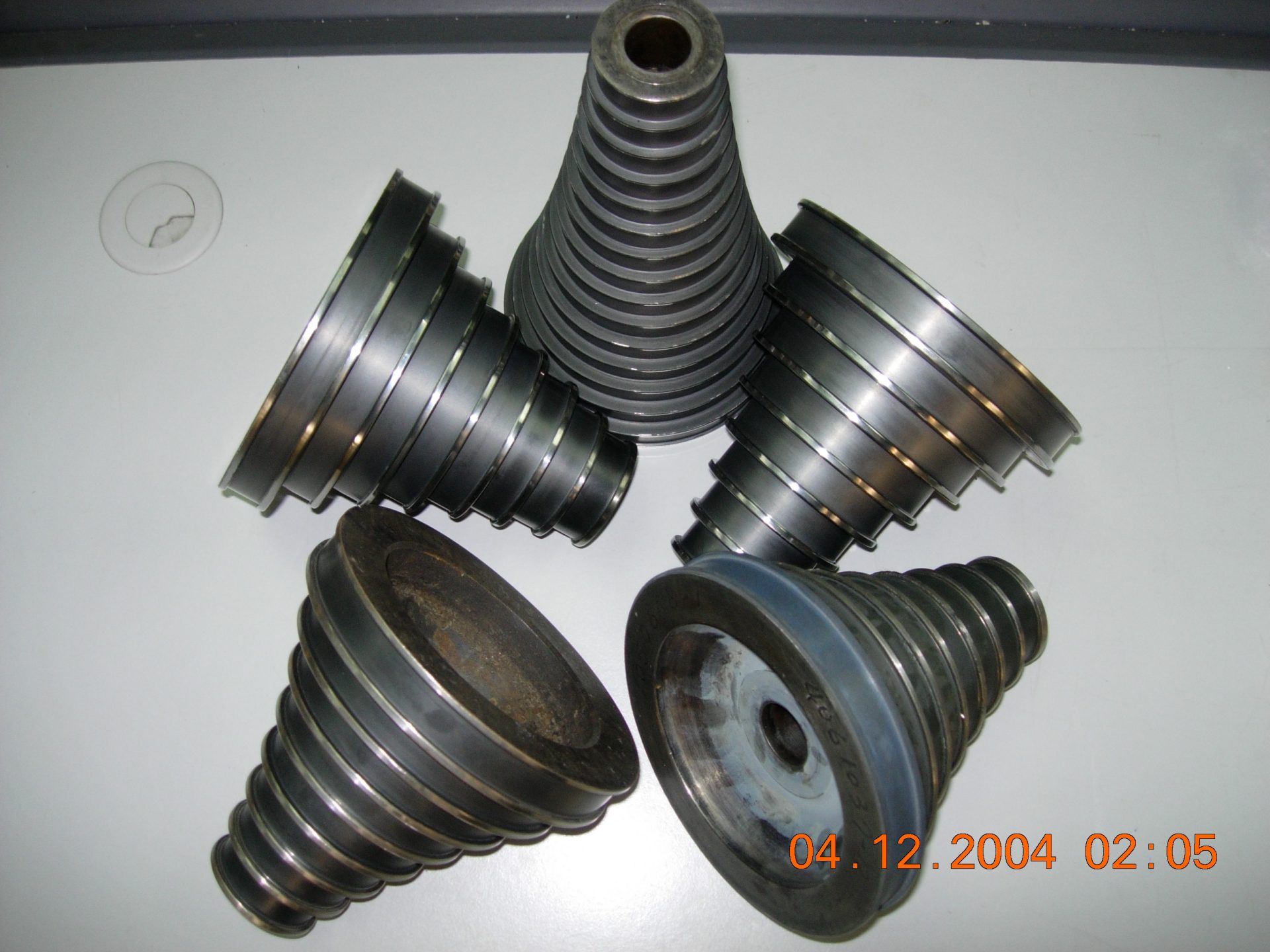 Capston ring with thermal spray