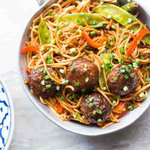 Veg Manchurian Fried Noodles