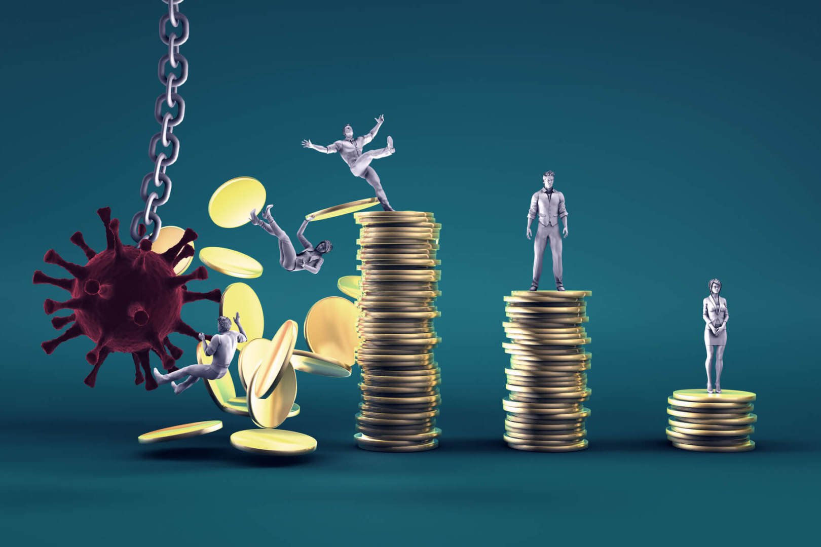 Virus Crashing into World Economy Virus Crashing into World Economy and Destroying Industries Businesses