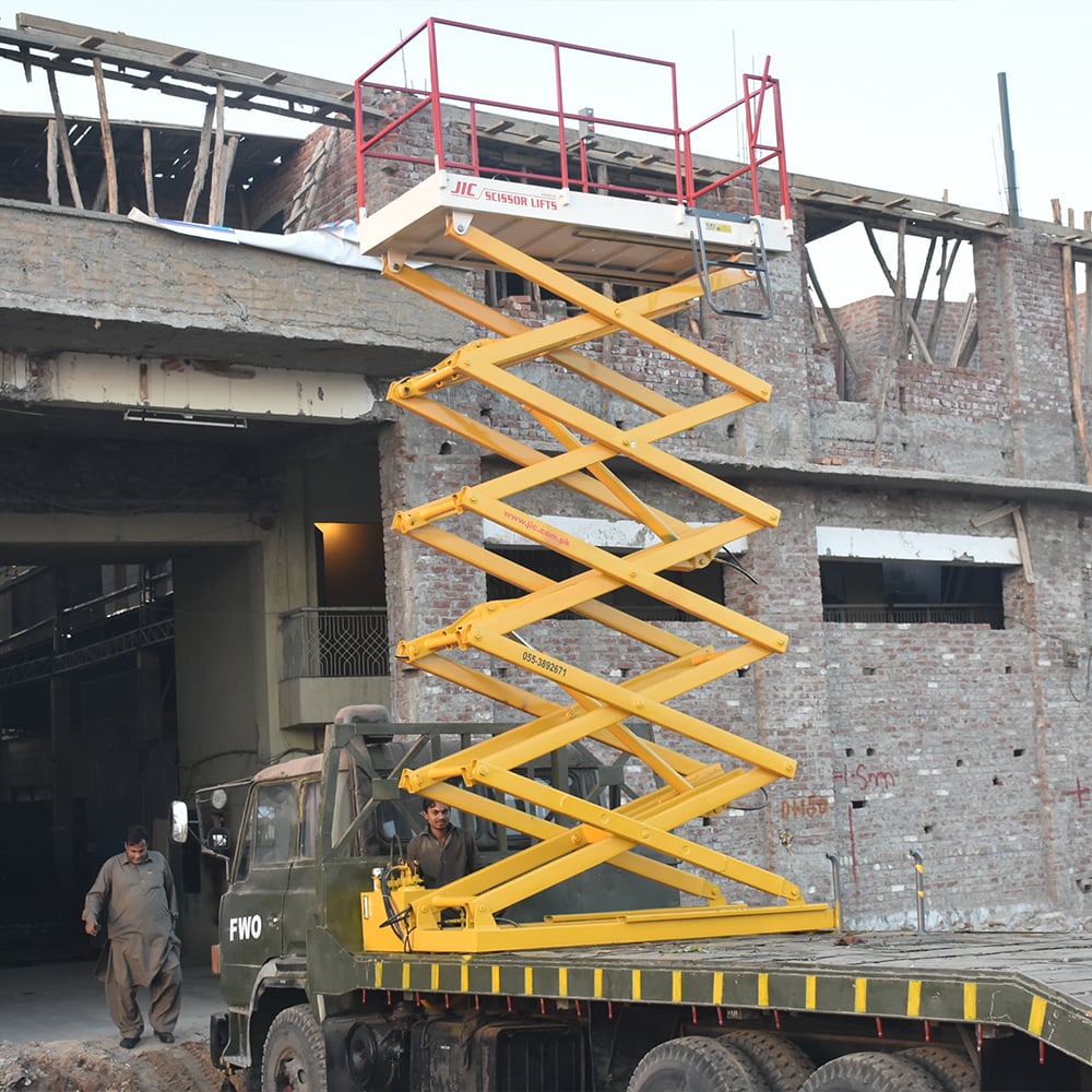Vehicle Mounted Scissor Lift | Javaid Industrial Company Pvt Limited | Jic Pakistan