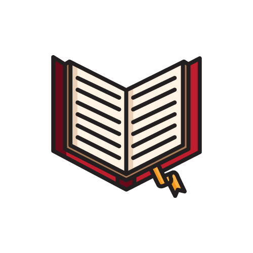 curriculum | Luv-n-Care vector icon of a book