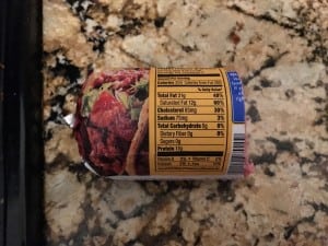 Ground beef - used 1/2 a tube