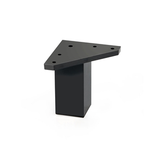 pied carre absnoir pieds accessoires meuble n295