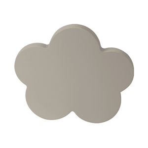 Ofertas - pomos tirador nube mueble bebe madera lacada gris 95mm