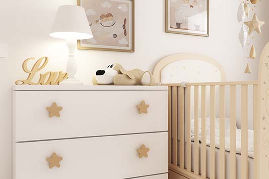 Les tendances - pomos cómoda bebé