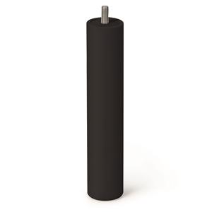 pied bois cylin. 50*250mm hetre laque noir pied bois cylin. 50*250mm hetre laque noir