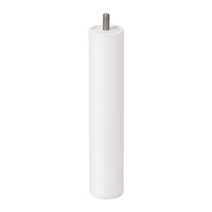 pied meuble bois cylindre hetre laque blanc ap1607