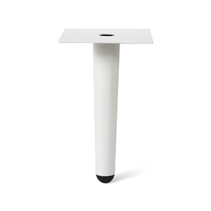 metal conical leg straight 150mm white finish nordic scandinavian furniture pied metal conique droit 150mm finition blanc meuble nordique scandinave