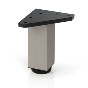 pied carrealuminium inoxpieds accessoires meuble n303