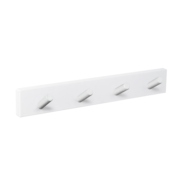 Ofertas - percha pared blanca 4 pomos inclinados blancos nordico escandinavo diseño nordico escandinavo patere mur bois blanc 4 boutons inclines blancs nordique scandinave