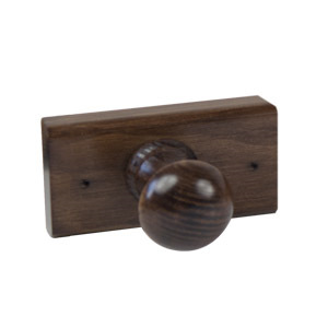 Ofertas - percha 1 pomos pino laca nogal 9901ngv