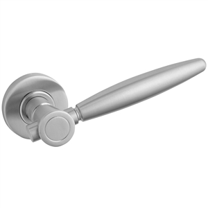 poignee jeu de 2 poignees de porte sur rosace ronde ma2026