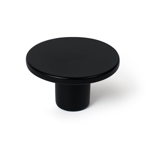 HOMOTEK Lot De 10 Boutons D'armoire Ronds En Zinc Pour Commode, Cuisine, Placard, Salle De Bain, Armoire, Quincaillerie D'armoire, Noir