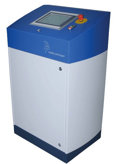 Compact, portable hydraulic pressure booster up to 4000 bar by Poppe + Potthoff Maschinenbau