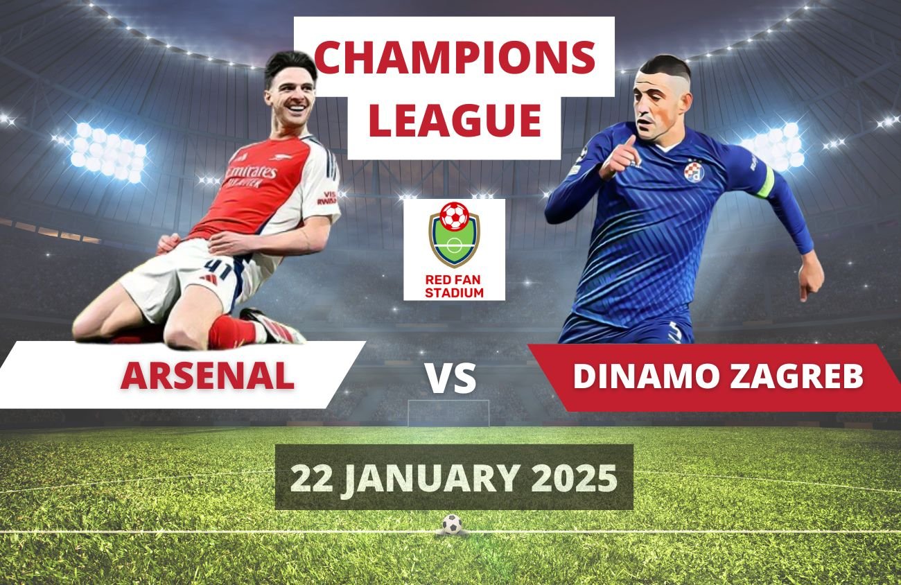 Arsenal 3 vs 0 Dinamo Zagreb Match Review 22 Jan 2025 Red Fan Stadium