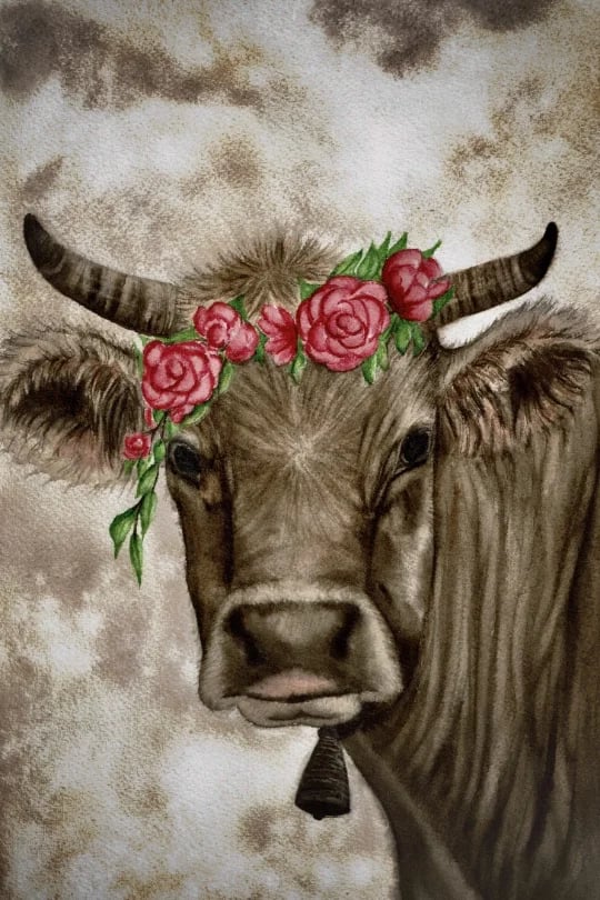 RNA_Portfolio_Aquarell_KuhTirol img-9