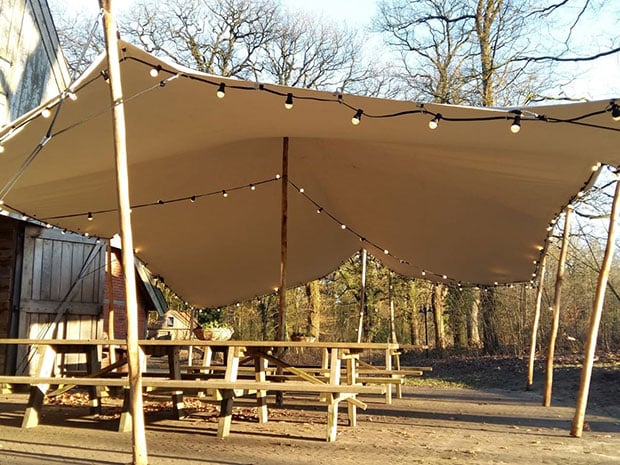 Stretchtent Verhuur Twente: Stretchtent 8,5 x 5 meter