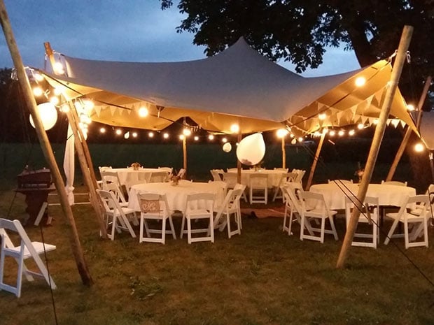 Stretchtent Verhuur Twente: Stretchtent 6,5 x 5 meter