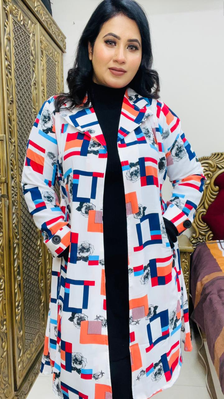 Lightweight Korean Georgette Blazer – Stylish Winter Wear