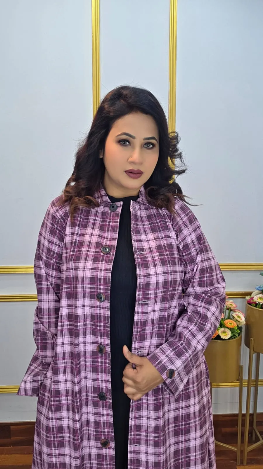 Women&rsquo;s Long Blazer - Stylish Stitchy Fit