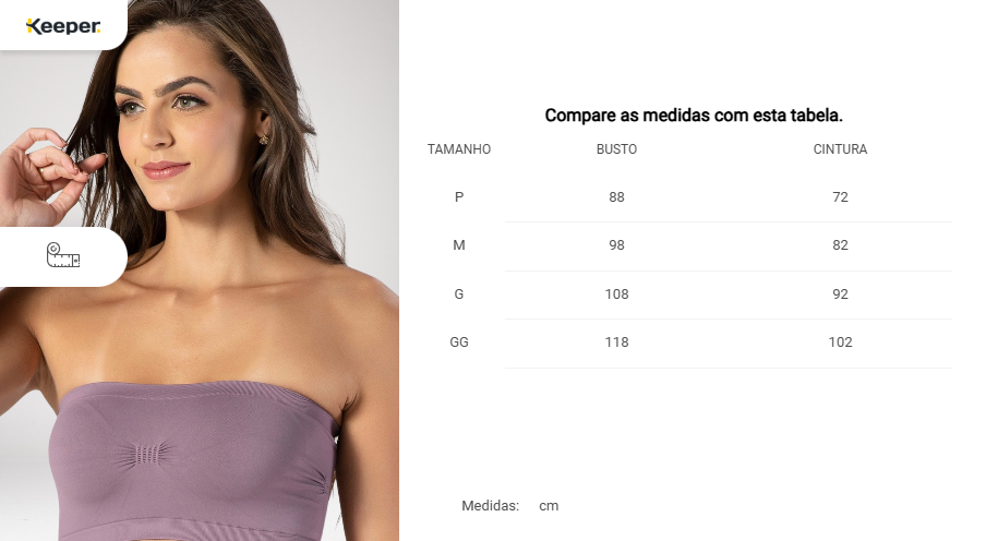 Top Faixa Liso Sem Alça Prático para Academia e Dia a Dia - Imagem 5