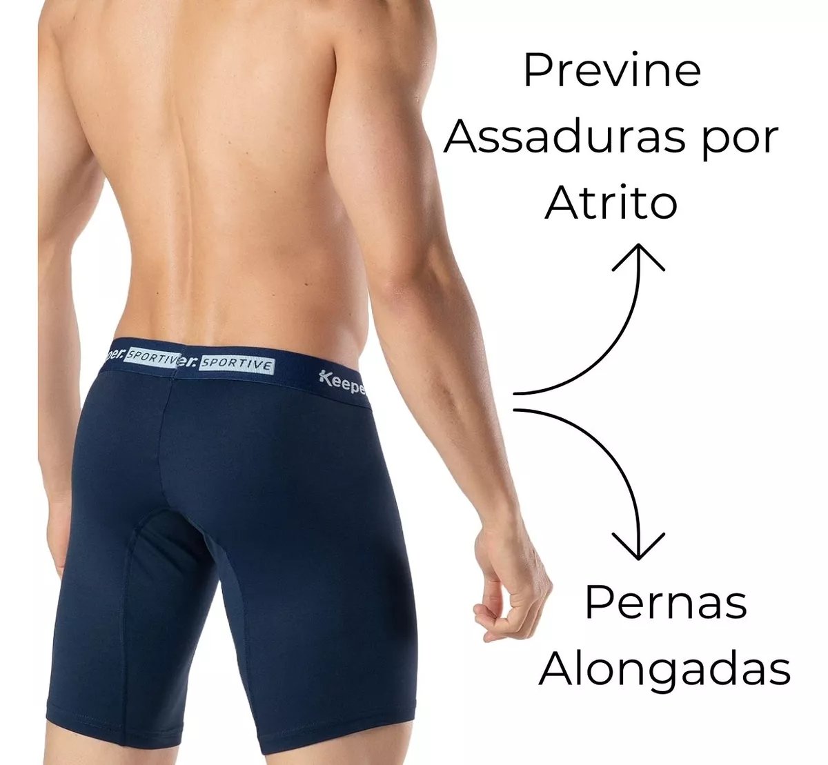 Boxer Microfibra Long Leg Esportiva Keeper 706 - Imagem 4